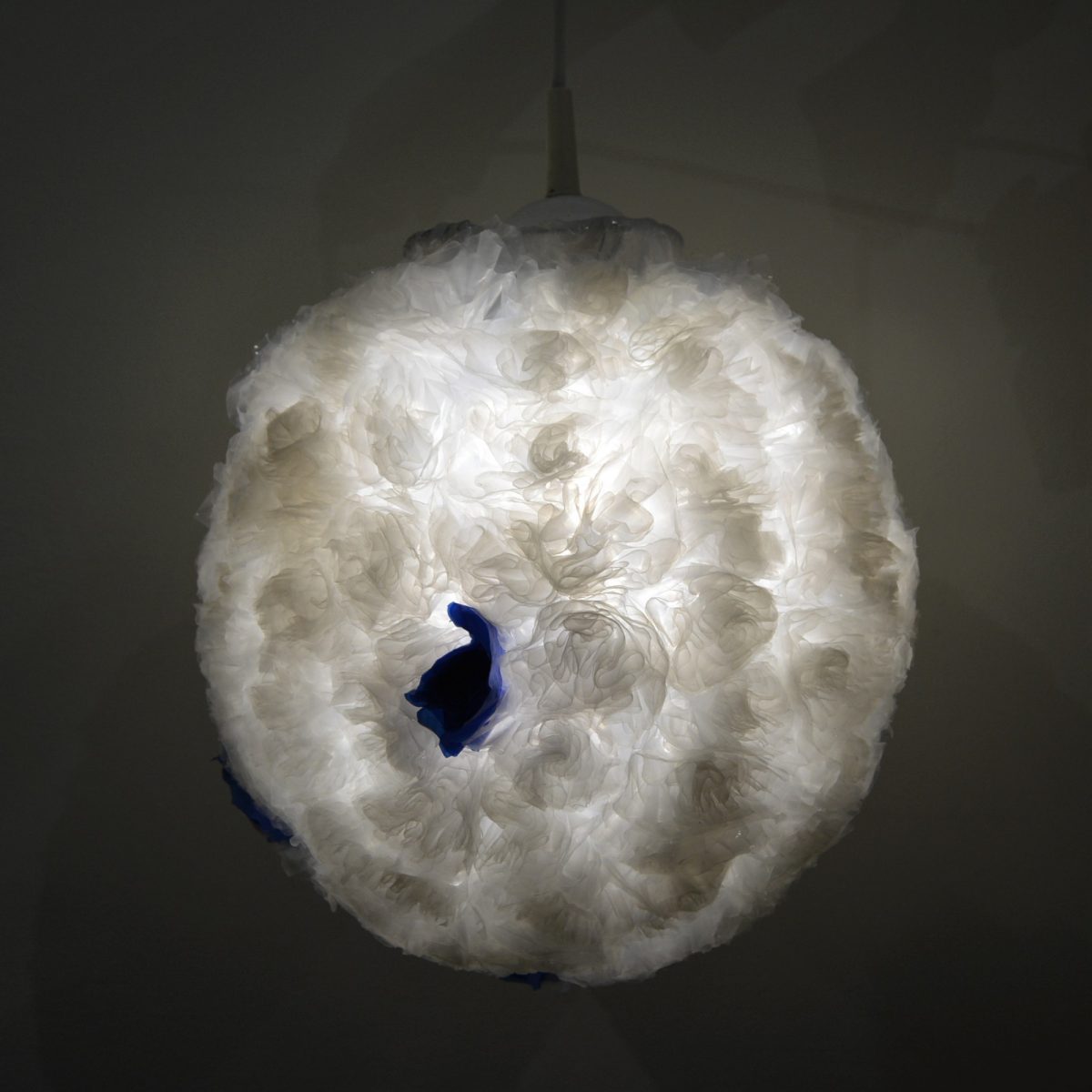 White Plastic Pendant Lightshade Conscious Consumption